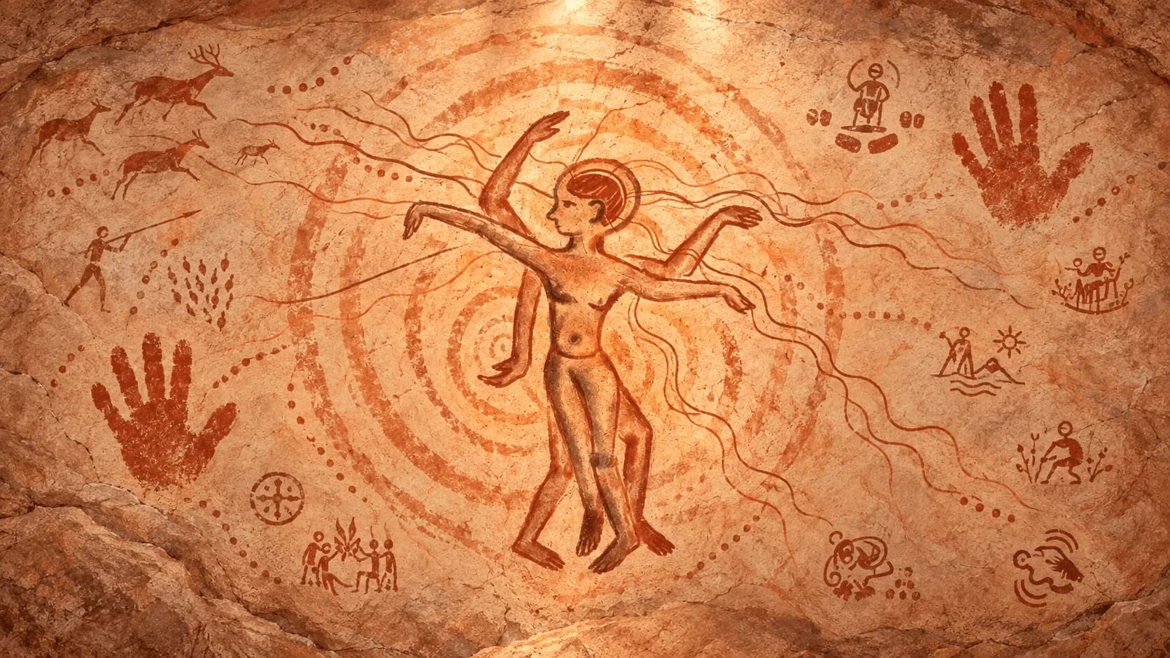 KOD Universe Selected Works - Ancient cave painting of human creative origins