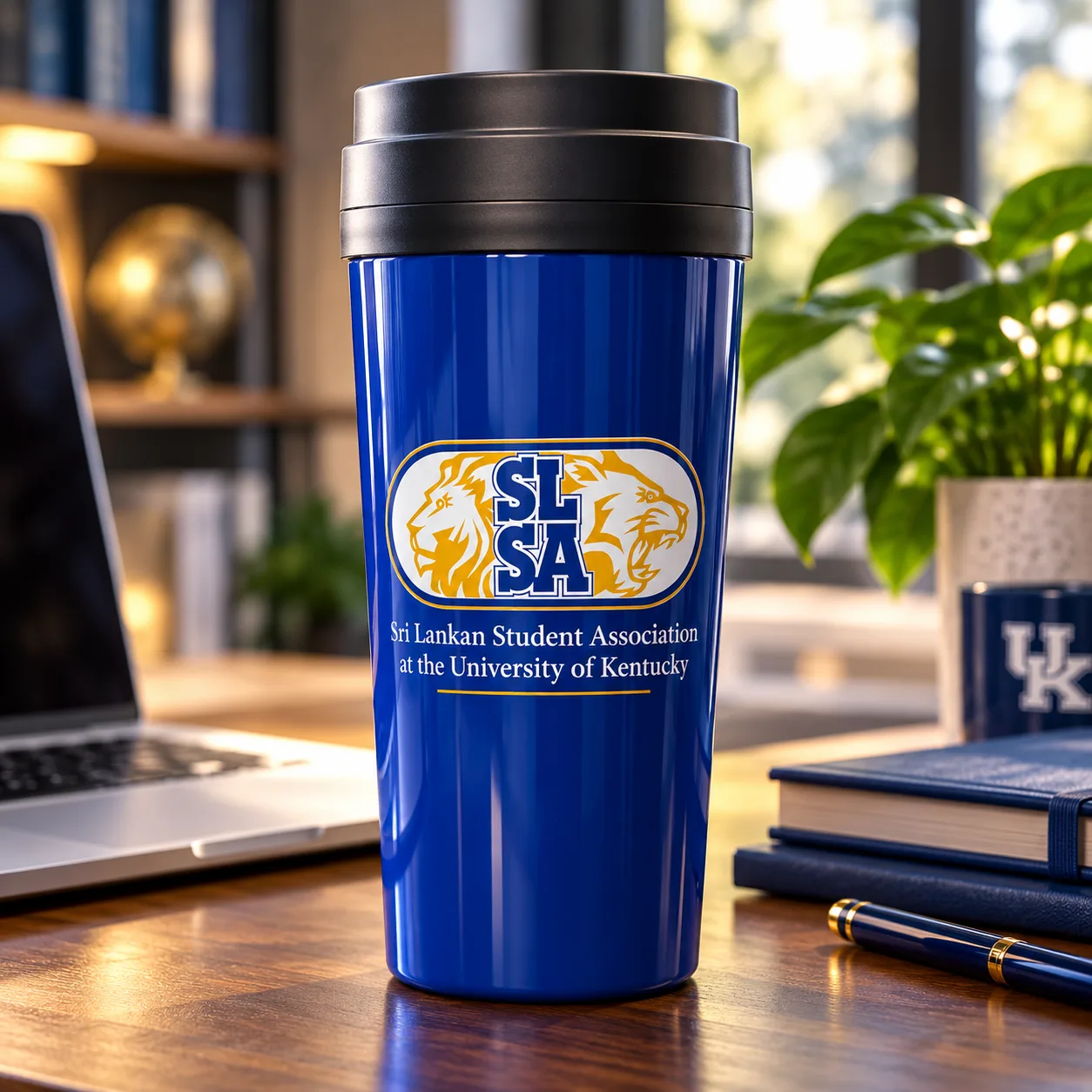SLSA logo mockup on stationery