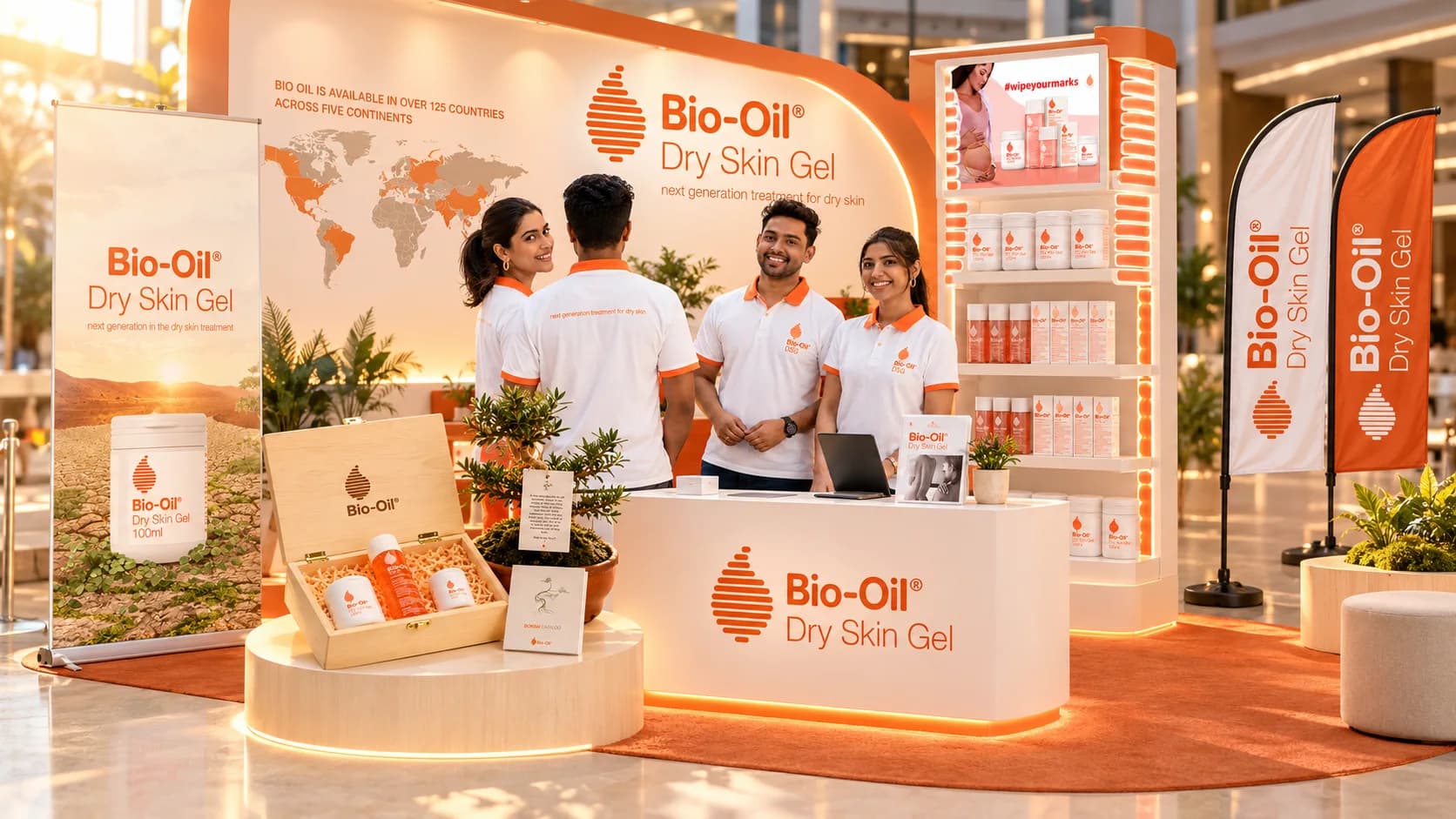 Bio-Oil Dry Skin Gel Product Launch Campaign Key Visual