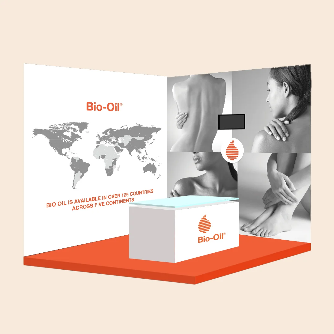 Bio-Oil Experiential Stall Architecture & Booth Concept